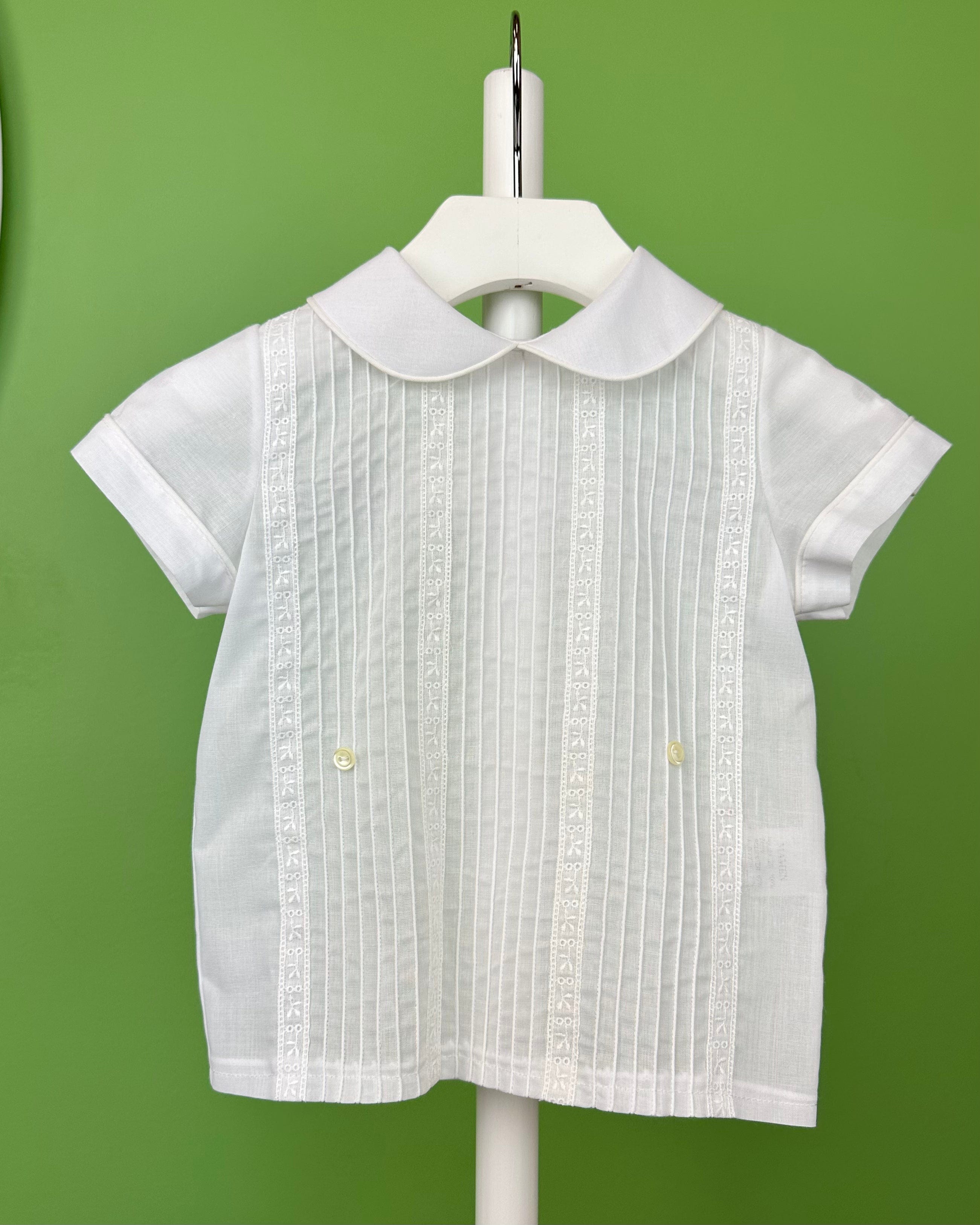 YoYo Boutique Baptism Julio White Bubble Outfit