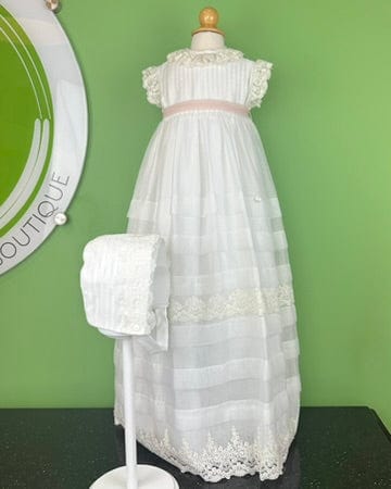 YoYo Boutique Baptism Malaga Off-White Christening Gown