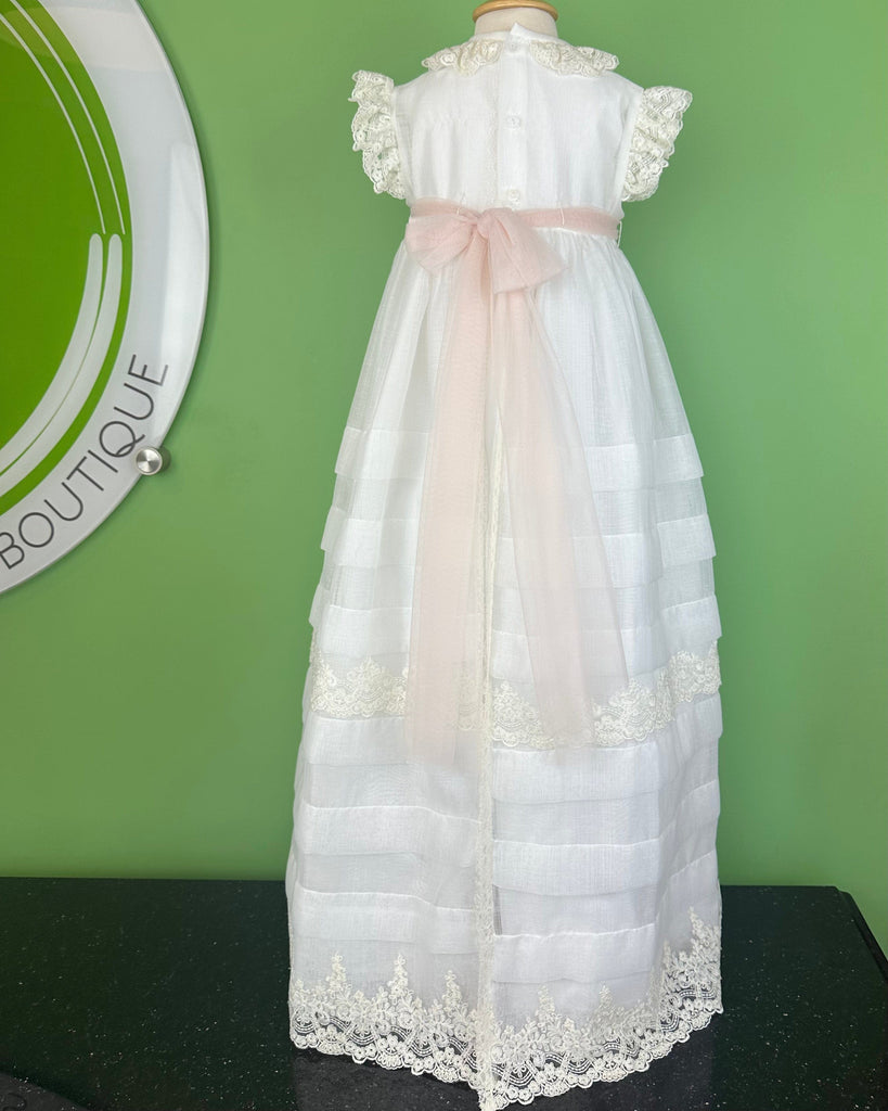 YoYo Boutique Baptism Malaga Off-White Christening Gown