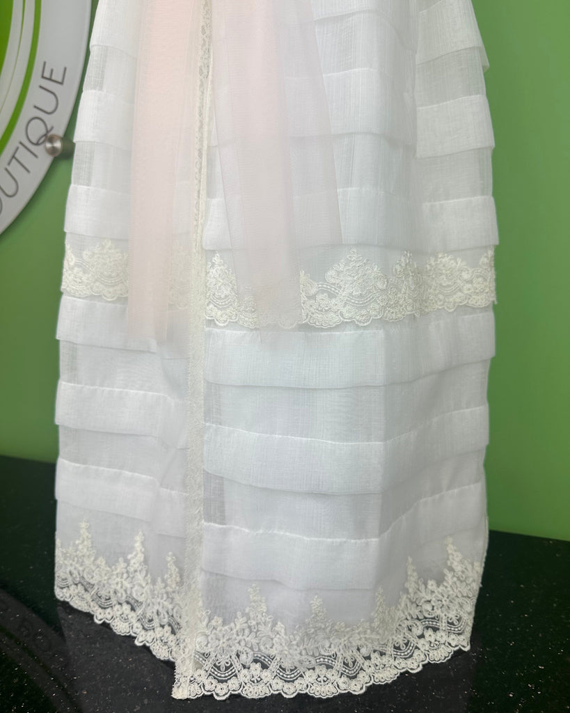 YoYo Boutique Baptism Malaga Off-White Christening Gown