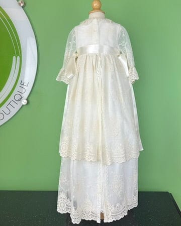 YoYo Boutique Baptism Marbella Off-White Christening Gown