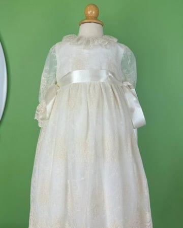 YoYo Boutique Baptism Marbella Off-White Christening Gown