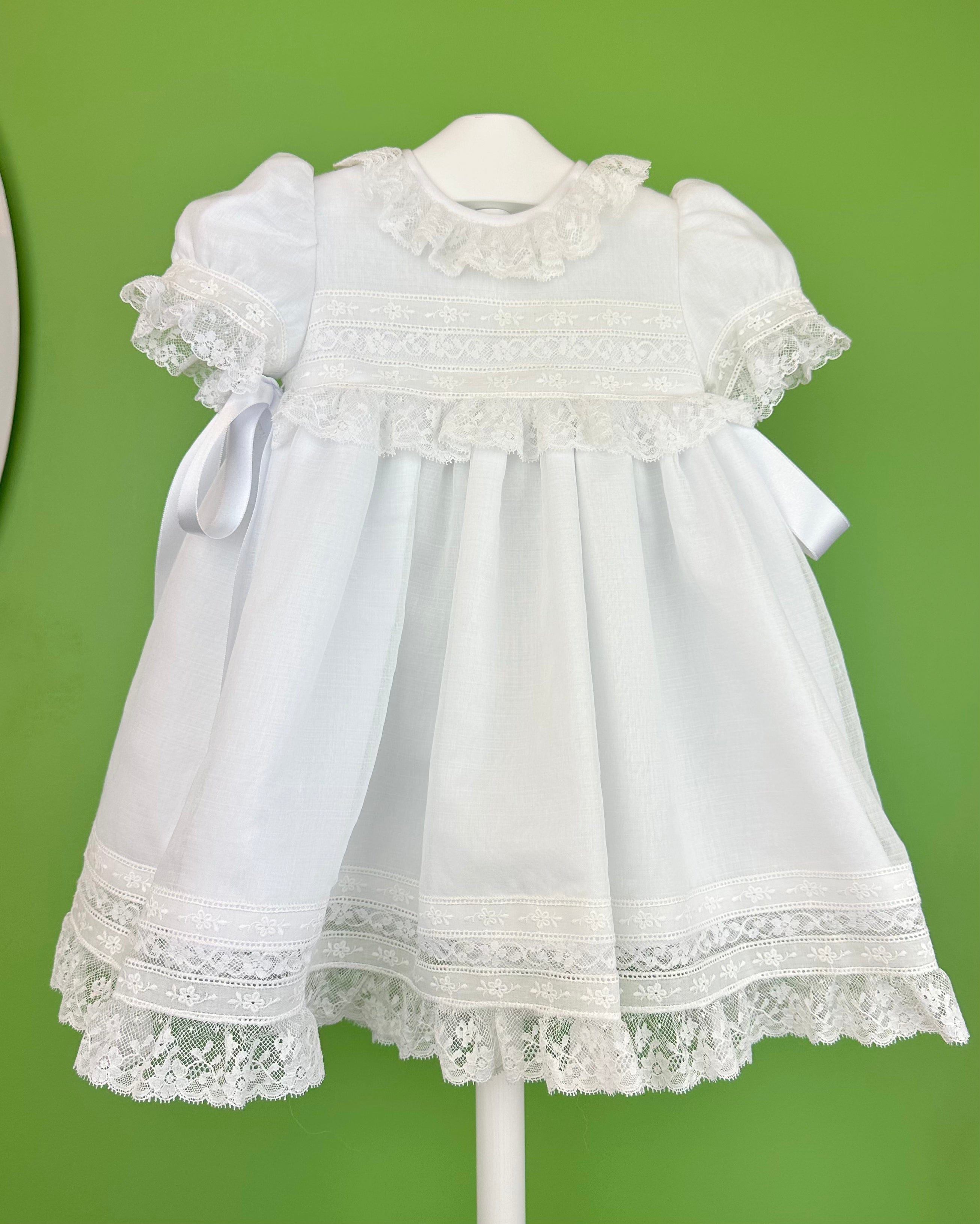 YoYo Boutique Baptism Miranda Dress with Bonnet