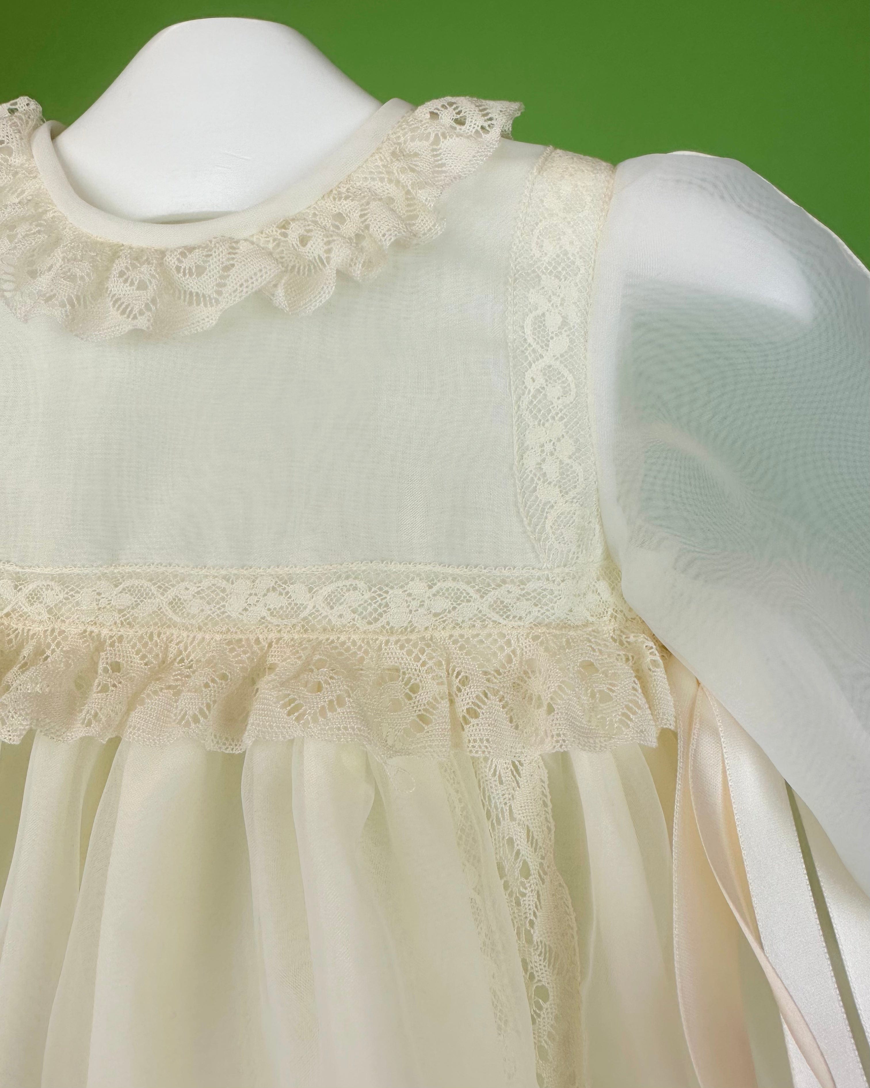 YoYo Boutique Baptism Patricia Dress with Bonnet