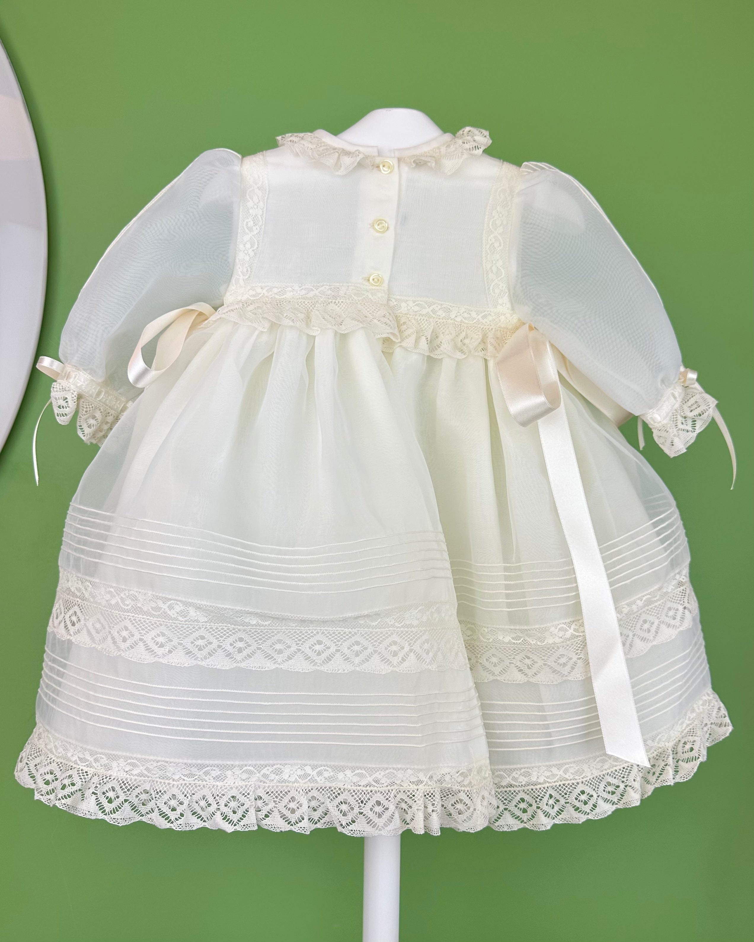 YoYo Boutique Baptism Patricia Dress with Bonnet