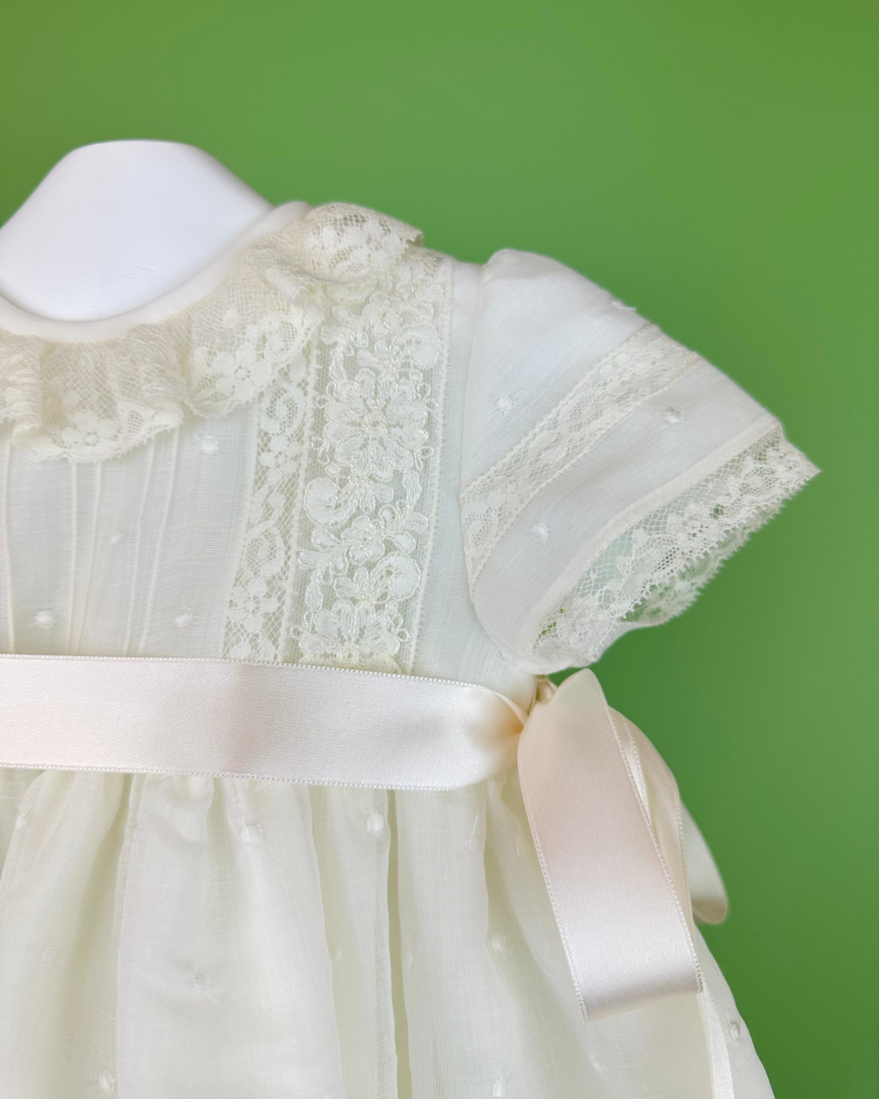 YoYo Boutique Baptism Paula Dress with Bonnet
