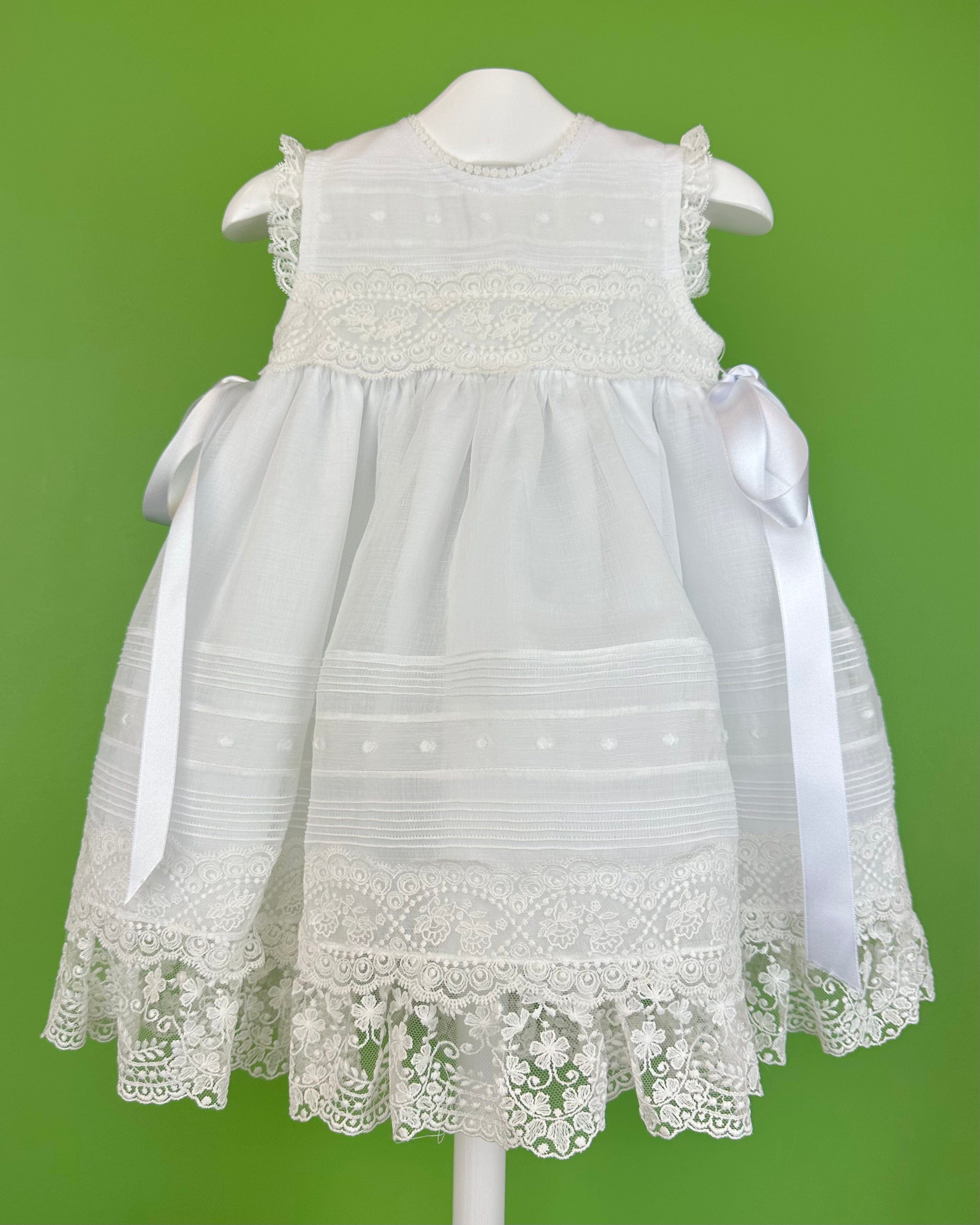 YoYo Boutique Baptism Raquel Dress with Bonnet