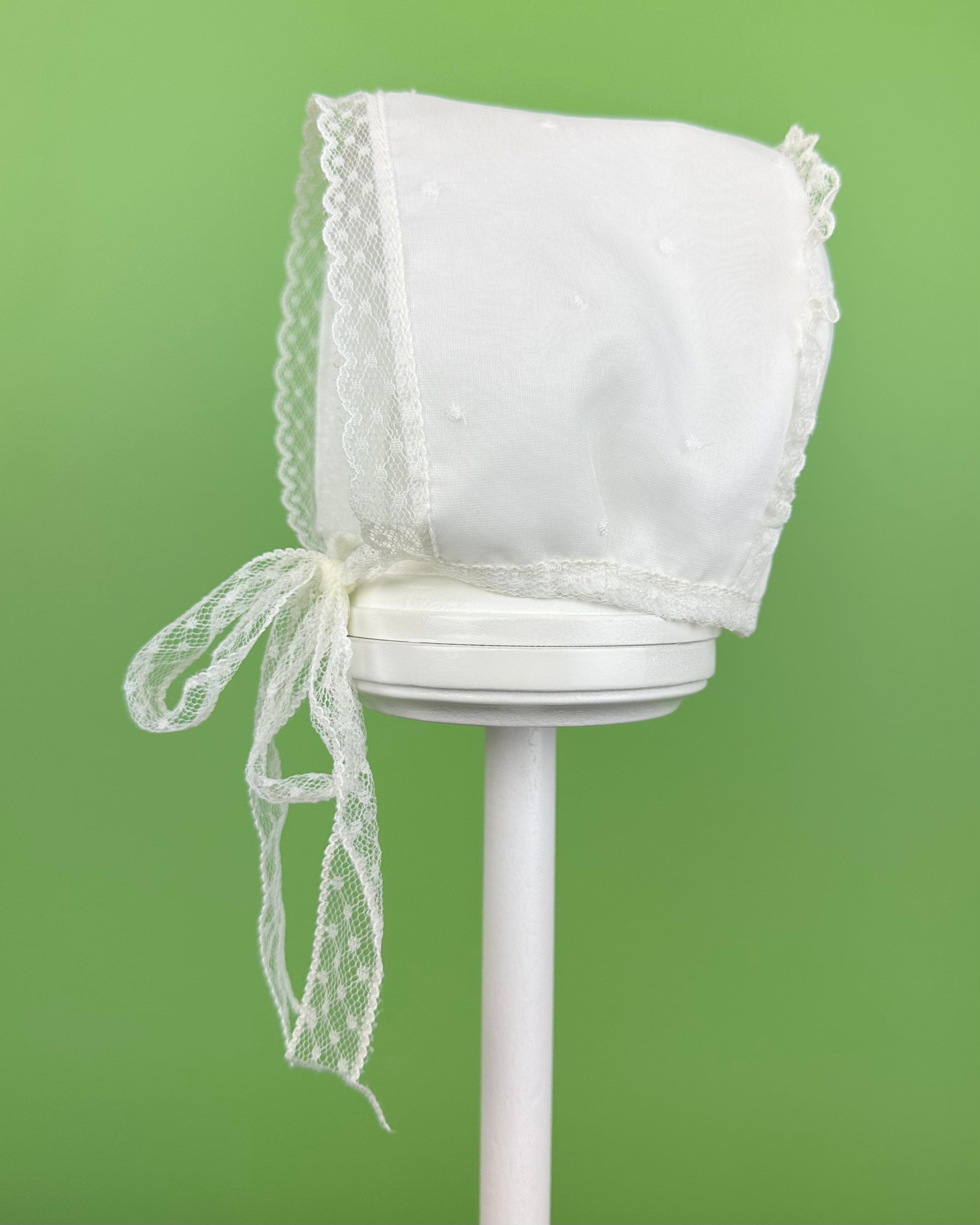 YoYo Boutique Baptism Samantha White Dress with Bonnet