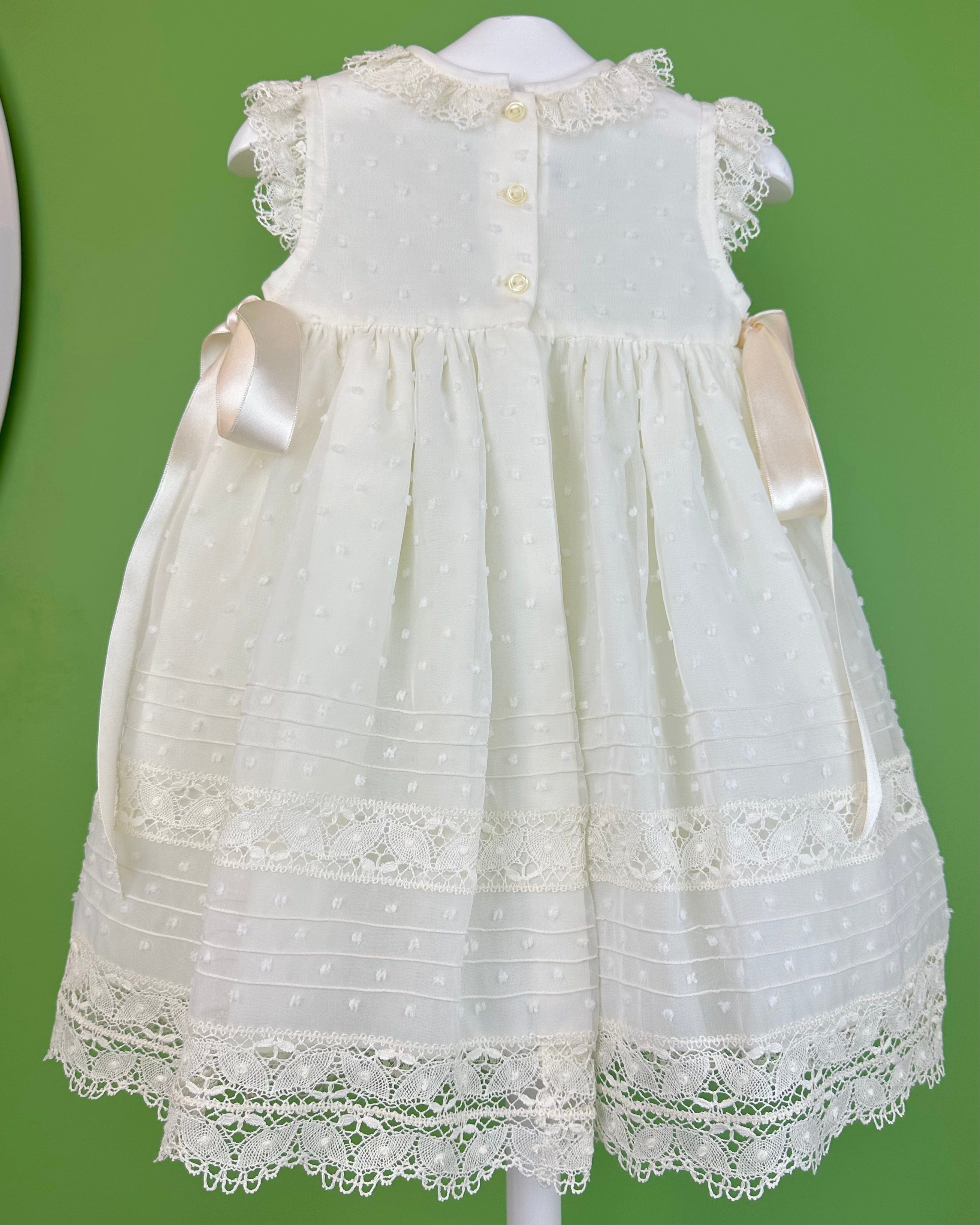 YoYo Boutique Baptism Teresa Dress with Bonnet