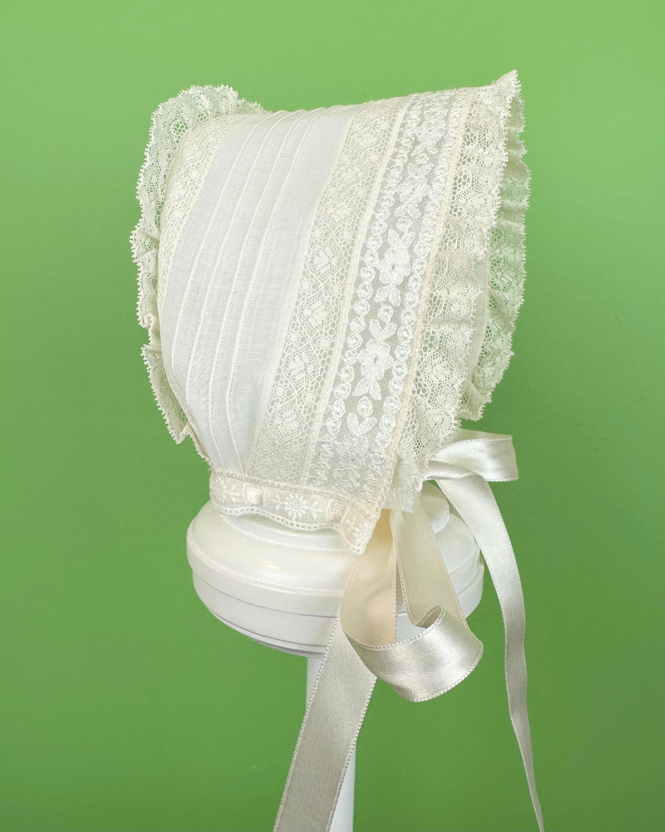 YoYo Boutique Baptism Valeria Dress with Bonnet