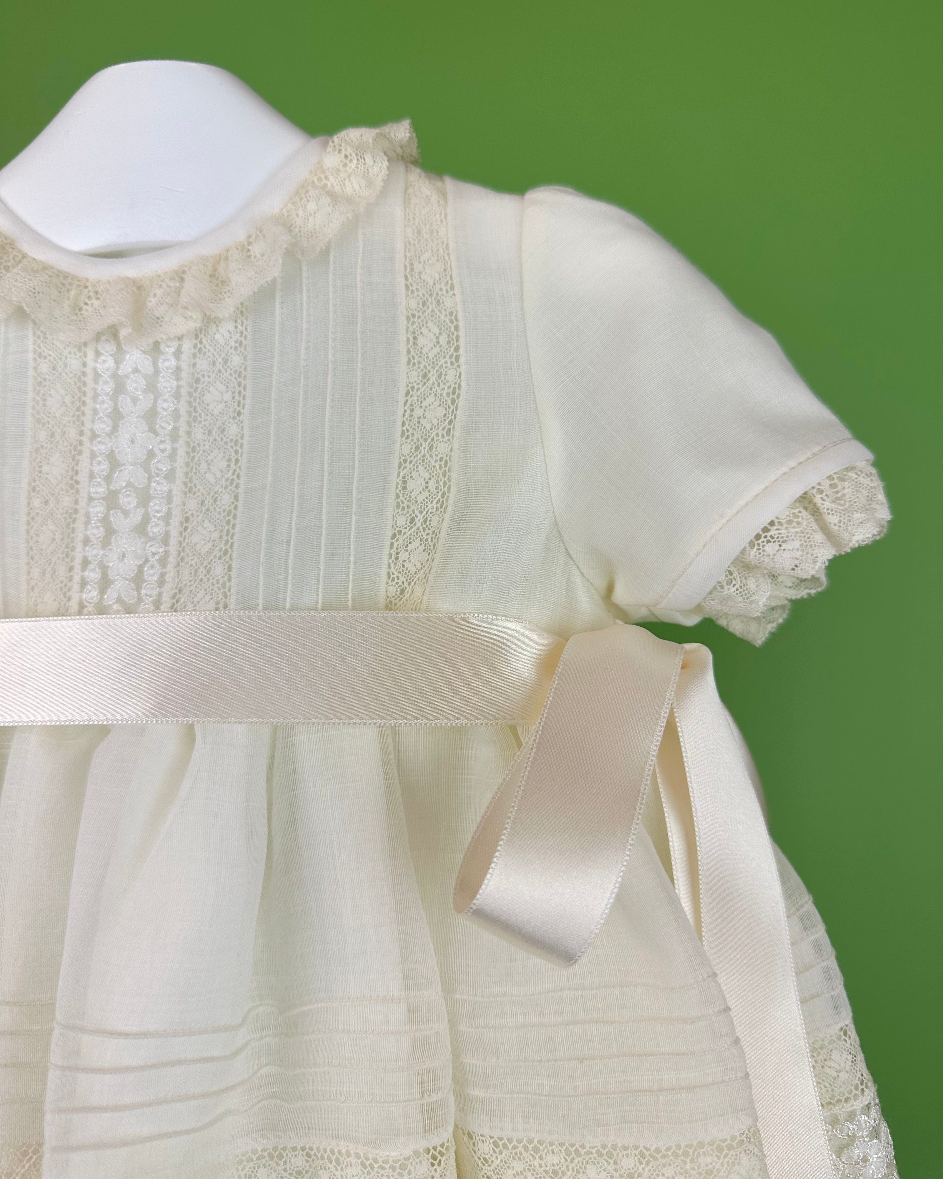 YoYo Boutique Baptism Valeria Dress with Bonnet