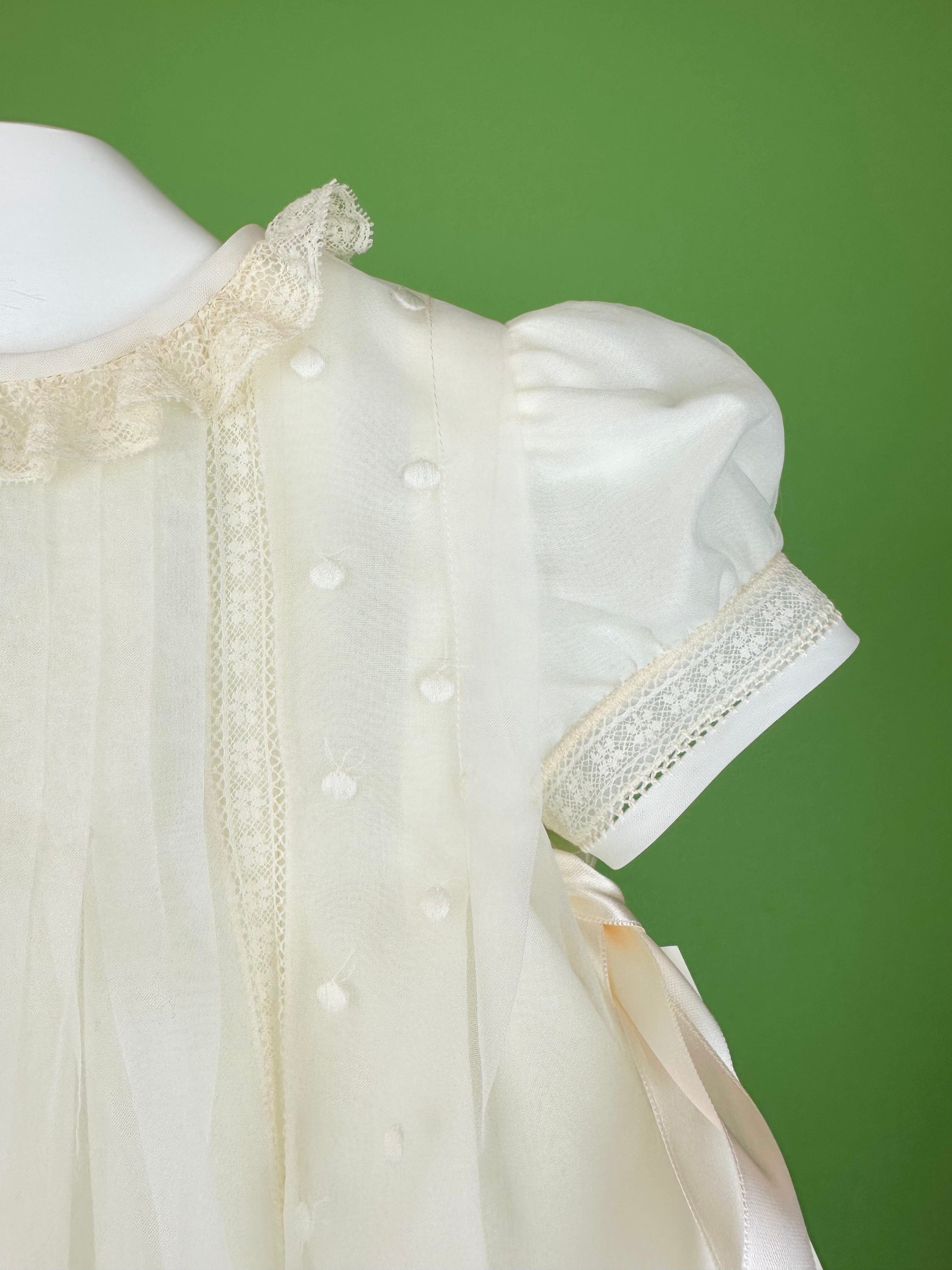 YoYo Boutique Baptism Victoria Dress with Bonnet