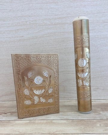 YoYo Boutique Bible First Communion Bible & Candle