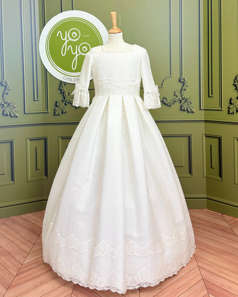 YoYo Boutique First Communion 12 / White Colette Deluxe Dress