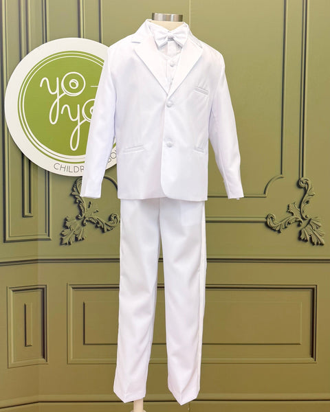 YoYo Boutique First Communion 8 / White White First Communion Tuxedo