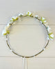 YoYo Boutique Headbands Off-White Off-White Roses & Baby Breath Half Crown