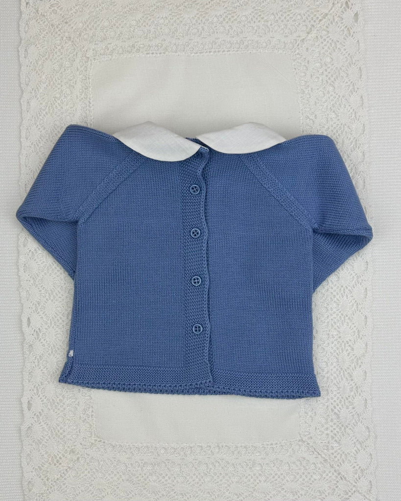 YoYo Boutique Newborn 0M / Denim Blue Denim Blue Knitted Newborn Outfit