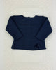 YoYo Boutique Newborn 0M / Navy Blue Navy Blue Knit & Pom Pom Newborn Outfit