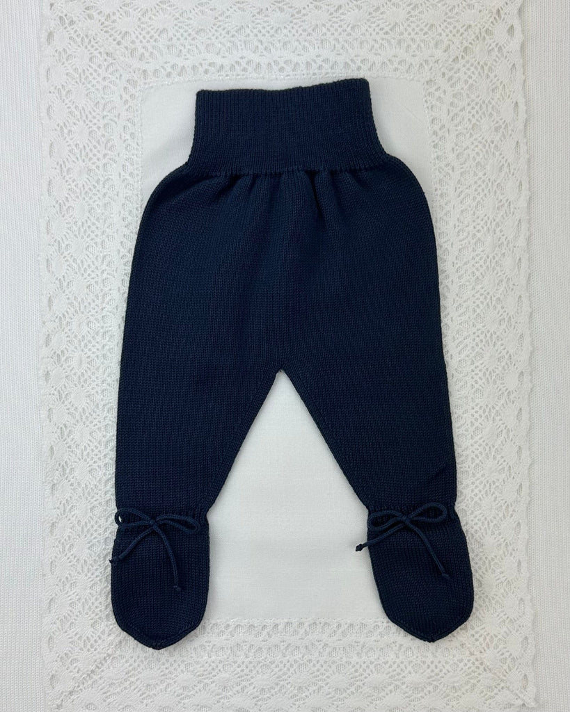 YoYo Boutique Newborn 0M / Navy Blue Navy Blue Knitted Newborn Outfit