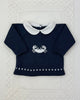 YoYo Boutique Newborn 0M / Navy Blue Navy Blue Knitted Newborn Outfit