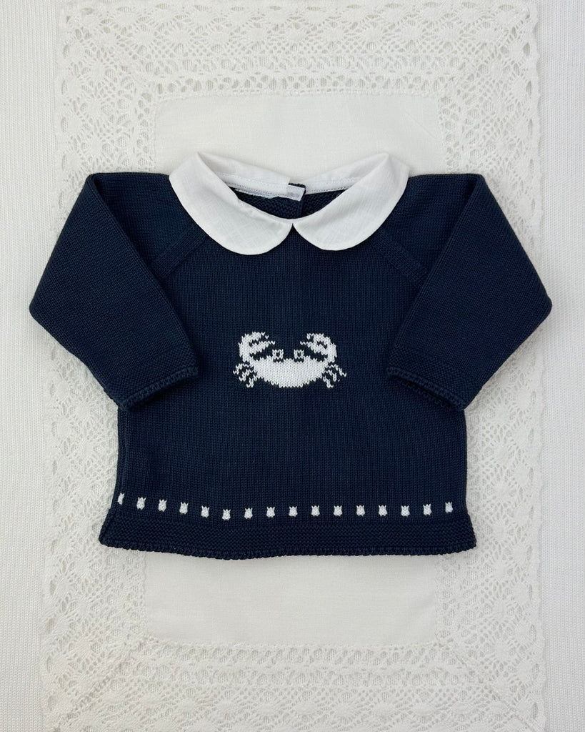 YoYo Boutique Newborn 0M / Navy Blue Navy Blue Knitted Newborn Outfit