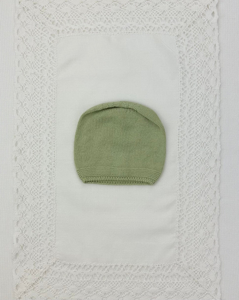 YoYo Boutique Newborn 0M / Pistachio Pistachio & White Knitted Newborn Outfit