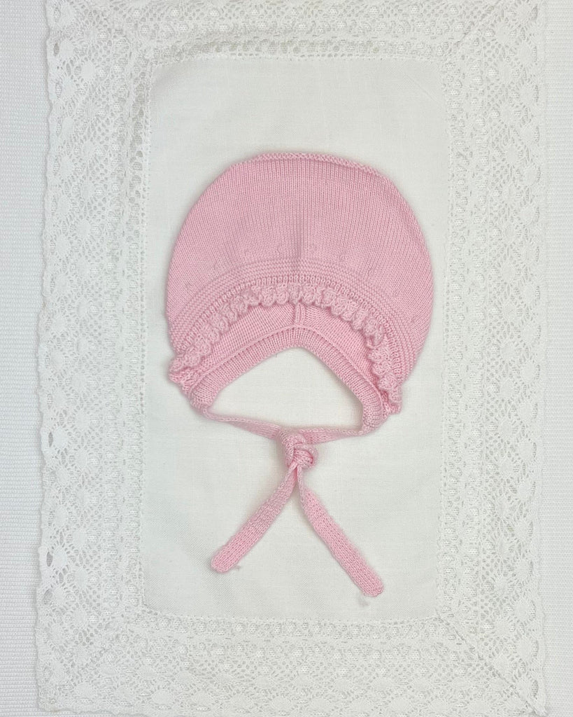 YoYo Boutique Newborn 0M / Rose Rose Pink Knitted & Lace Newborn Outfit