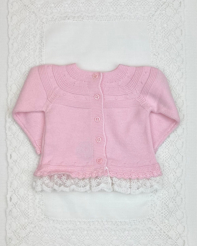 YoYo Boutique Newborn 0M / Rose Rose Pink Knitted & Lace Newborn Outfit