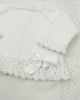 YoYo Boutique Newborn 0M / White White Knitted & Bow Newborn Outfit