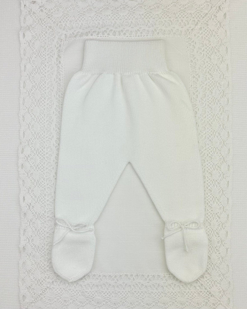 YoYo Boutique Newborn 0M / White White Knitted Newborn Outfit