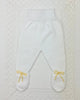 YoYo Boutique Newborn 0M / White White & Yellow Knitted Newborn Outfit