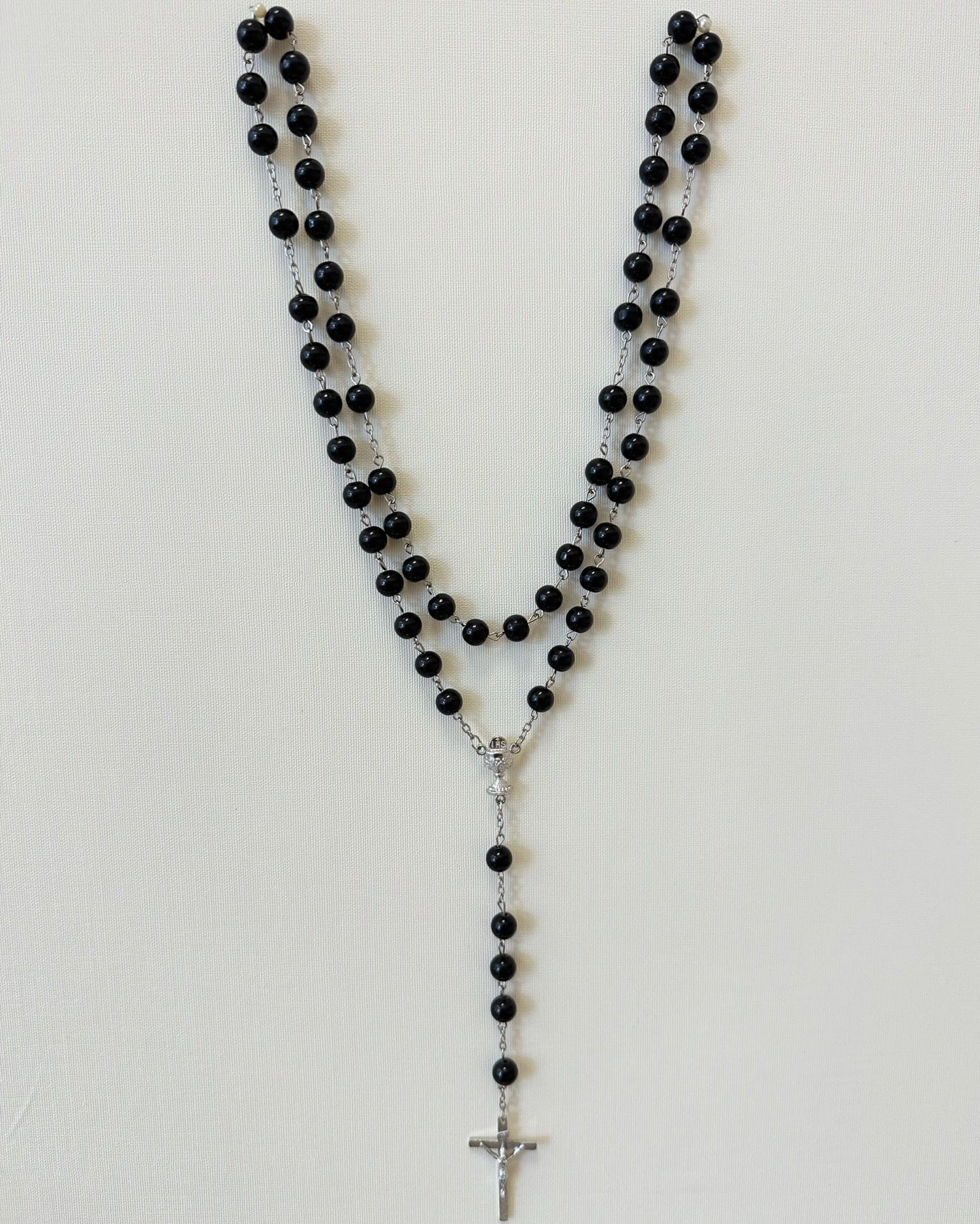 YoYo Boutique Rosary Black Black Beads Rosary