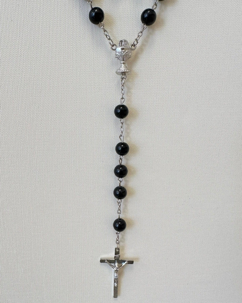 YoYo Boutique Rosary Black Black Beads Rosary