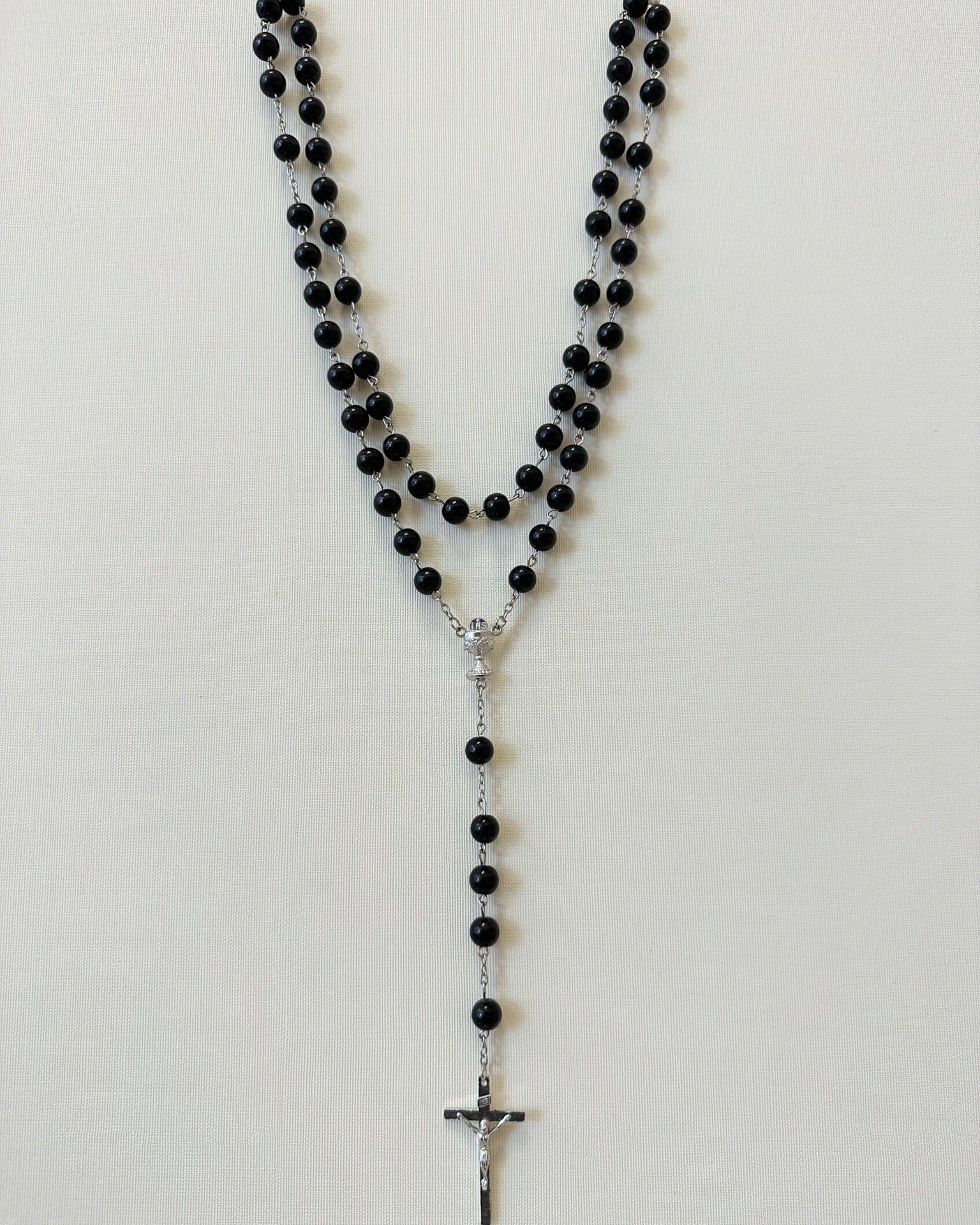 YoYo Boutique Rosary Black Black Beads Rosary
