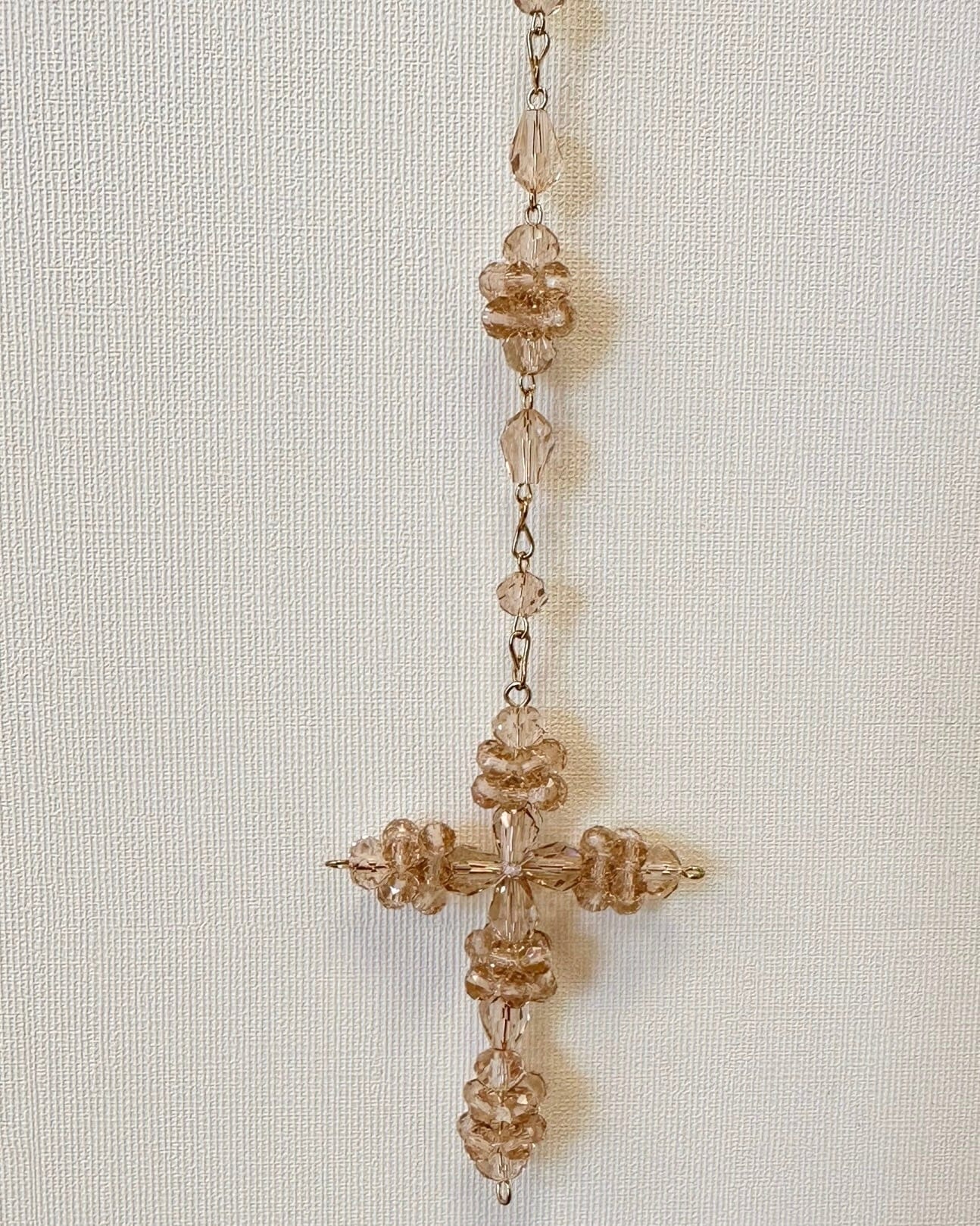 YoYo Boutique Rosary Blush Blush Crystal Rosary