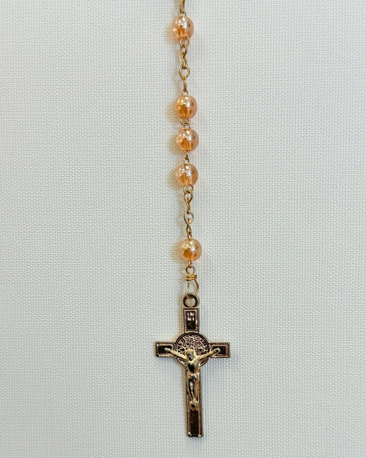 YoYo Boutique Rosary Blush Blush & Virgin of Guadalupe Rosary