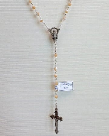 YoYo Boutique Rosary Mother of Pearl Beads Rosary (Vatican)