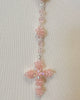 YoYo Boutique Rosary Pink Pink Crystals Rosary