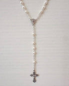 YoYo Boutique Rosary Silver Pearls & Silver Rosary
