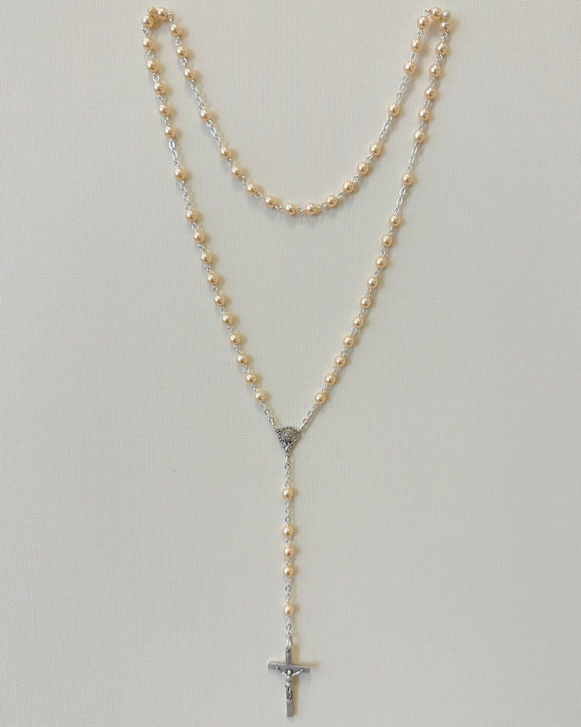 YoYo Boutique Rosary Silver Rosary Pearls & Silver