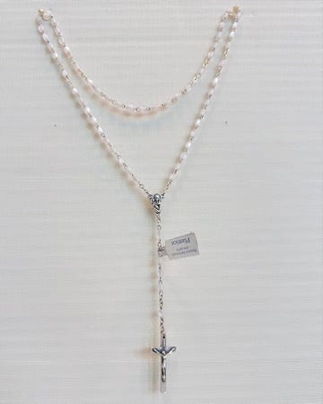 YoYo Boutique Rosary White Beads Rosary (Vatican)