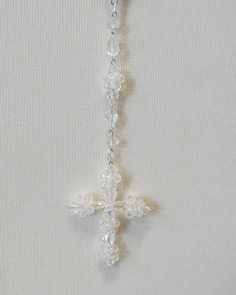 YoYo Boutique Rosary White White Crystals Rosary