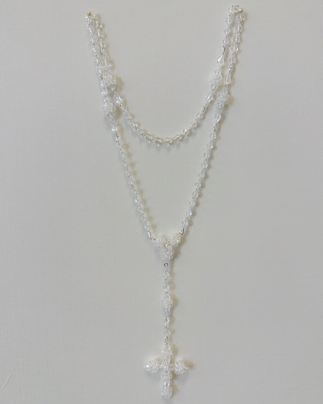 YoYo Boutique Rosary White White Crystals Rosary