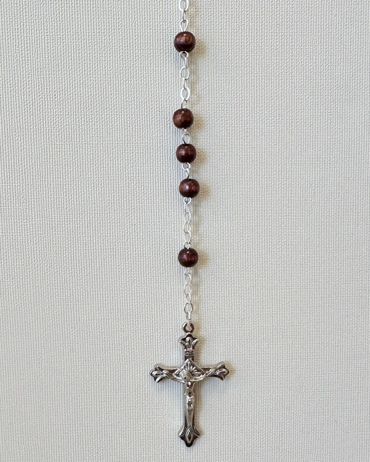 YoYo Boutique Rosary Wood Rosary Wood & Silver