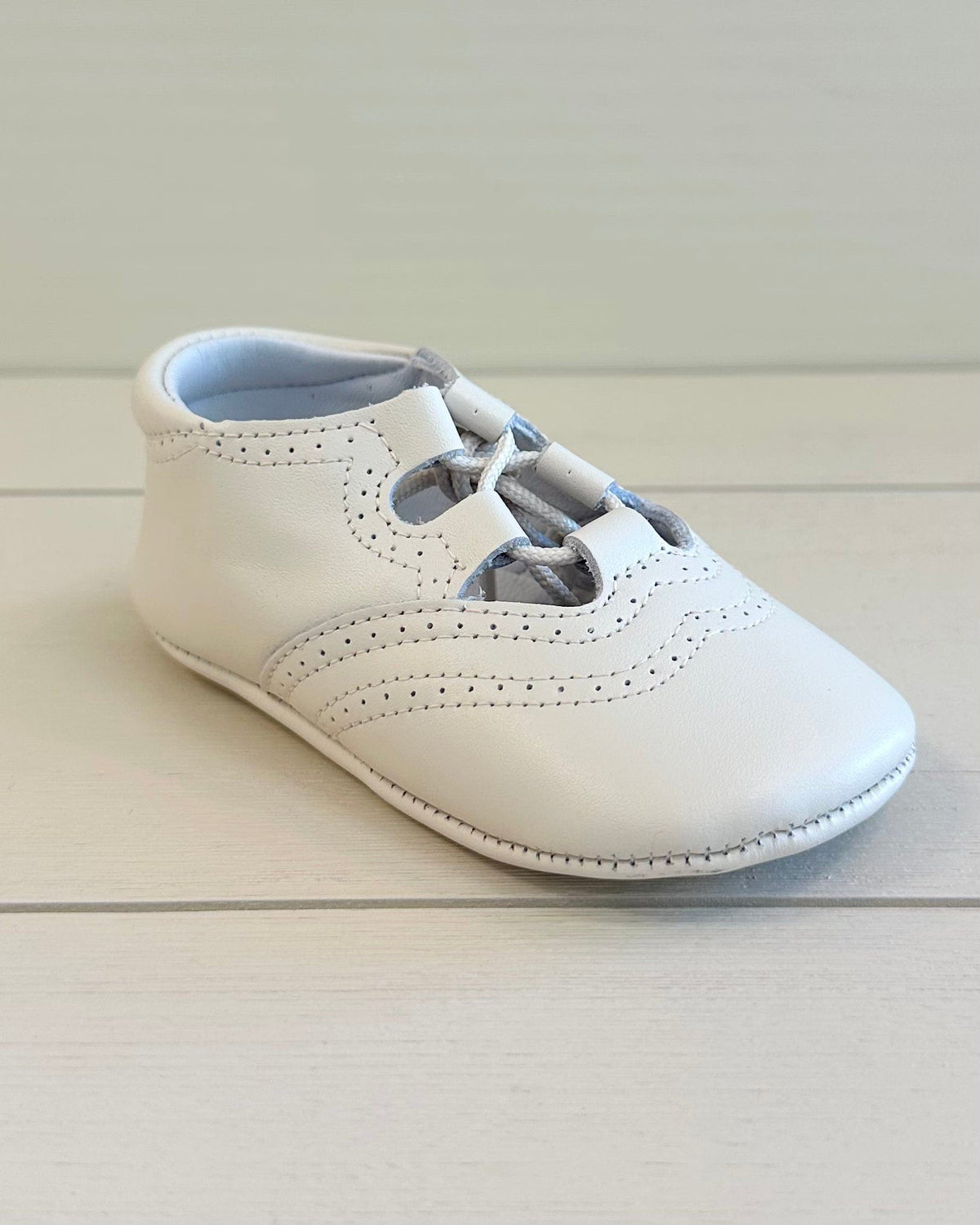 Off-White Pre-Walker English Shoe – Baby Boy Leather Dress Shoe 20 EU / 5 US / Off-White / Leather