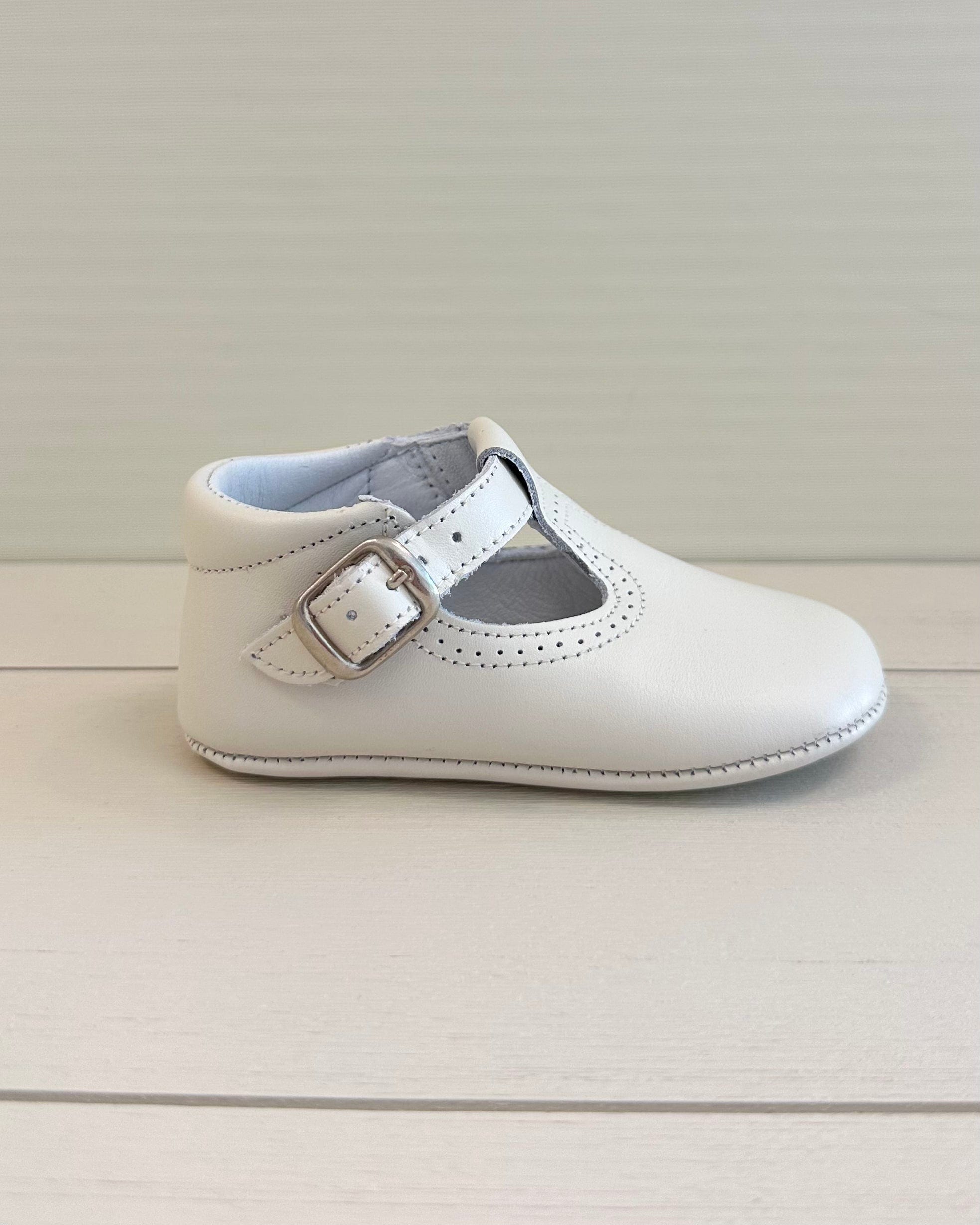 YoYo Boutique Shoes Off-White Pre-Walker T-Bar Shoes
