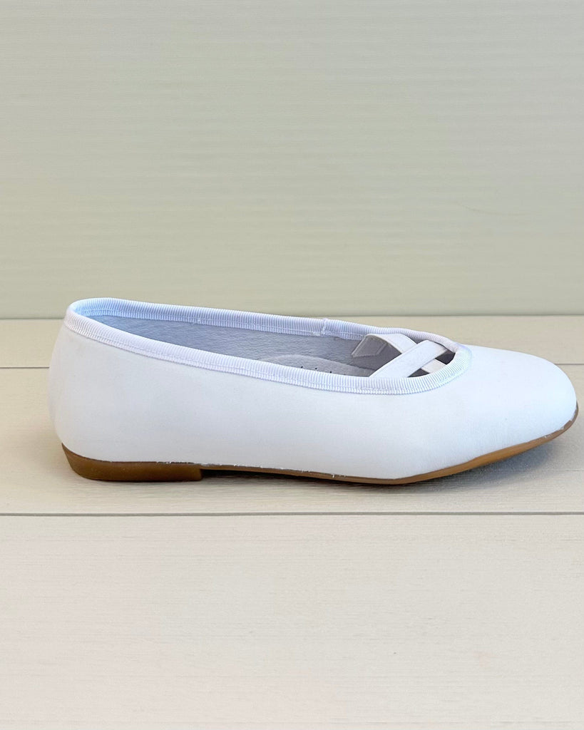 YoYo Boutique Shoes White Ballerina Flat Shoes
