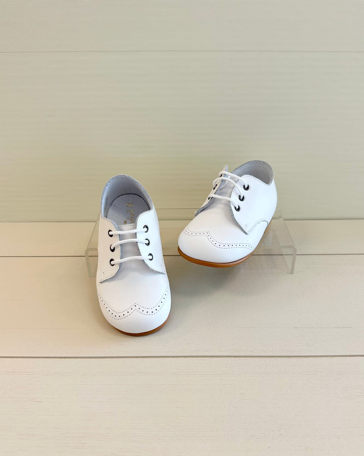White Leather Oxford Shoes Spanish Boys Dress Shoes with Sole 24 EU / 8 US / White / Leather White Leather Oxford Shoes Spanish Boys Dress Shoes with Sole 24 EU / 8 US / White / Leather