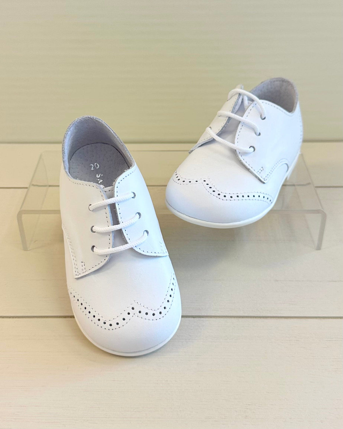 newborn white dress shoes White Oxford Shoes – Spanish Leather Boys’ Communion Shoes 22 EU / 6 US / White / Leather