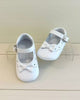 YoYo Boutique Shoes White Pre-Walker Mary Jane with Bow Shoes